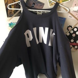 Shoulderless Pink Top